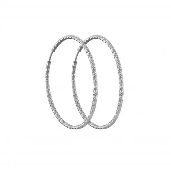 Серьги-конго из серебра