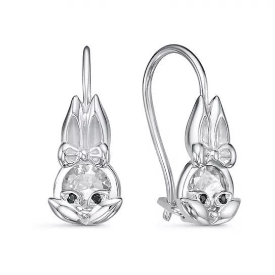 Серьги детские из серебра