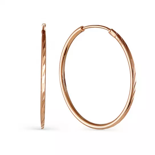 Серьги-конго из золота