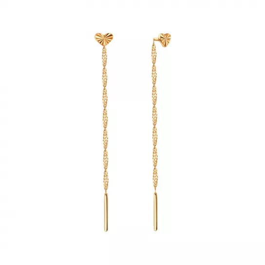 Серьги-продевки из золота