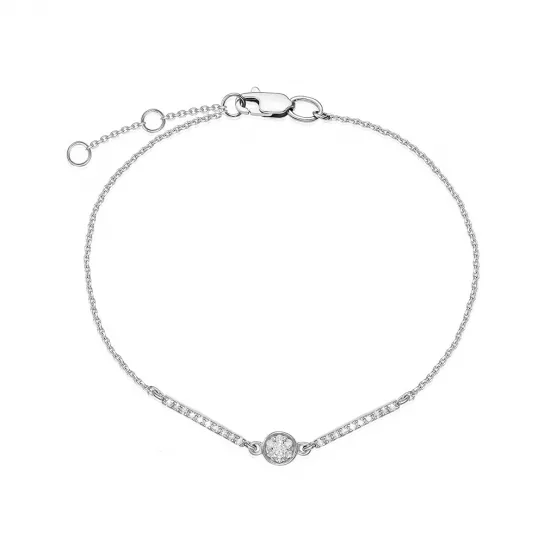 Браслет с бриллиантами из золота