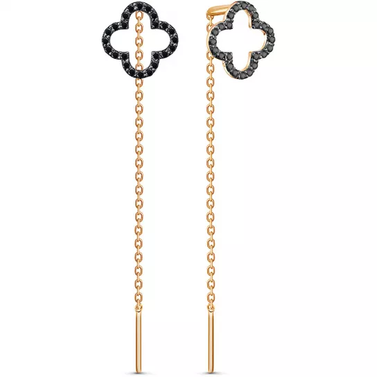 Серьги-продевки из золота