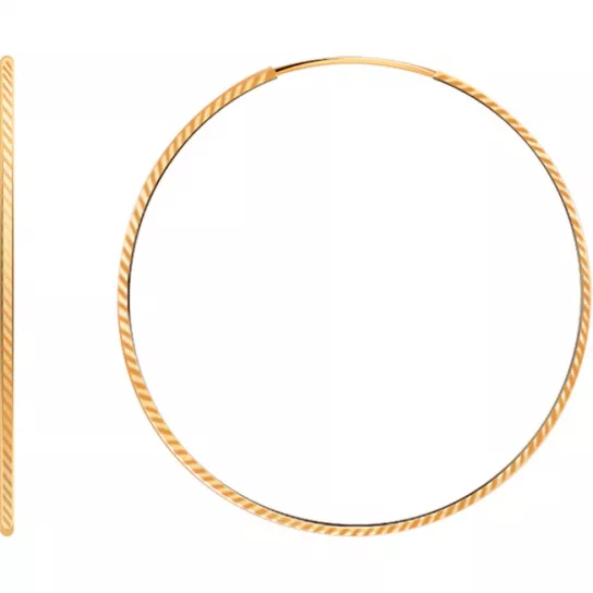 Серьги-конго из золота