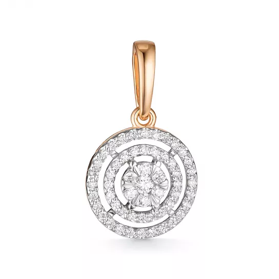 Подвеска с бриллиантами из золота