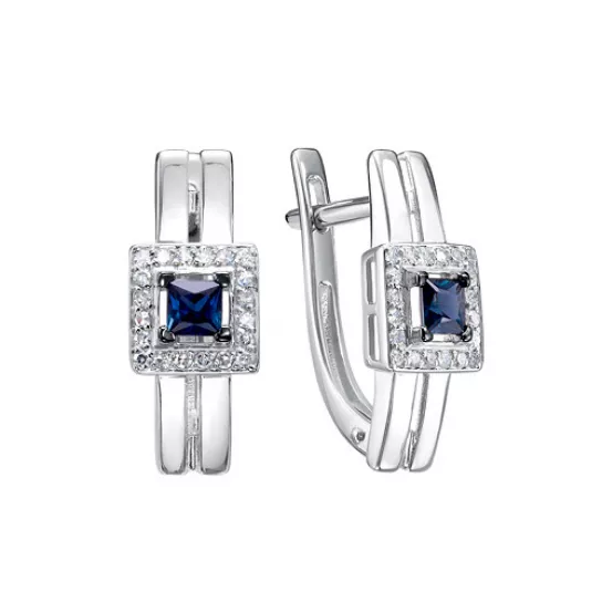 Серьги с бриллиантами из золота