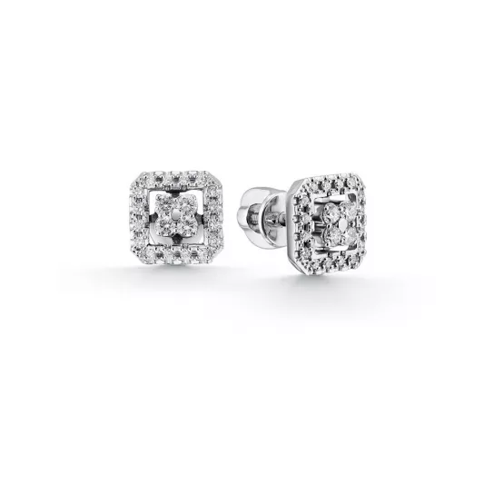 Пусеты с бриллиантами из золота