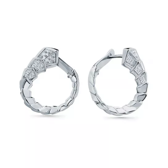 Серьги с фианитом из золота