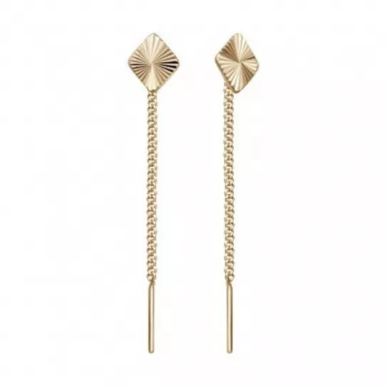 Серьги-продевки из золота